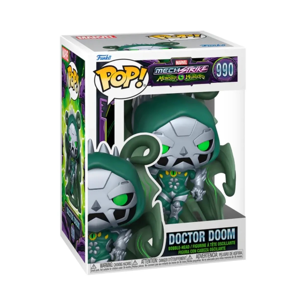 Funko Pop! Marvel Mech Strike: Monster Hunters - Doctor Doom #990 - HypeFly India View 1