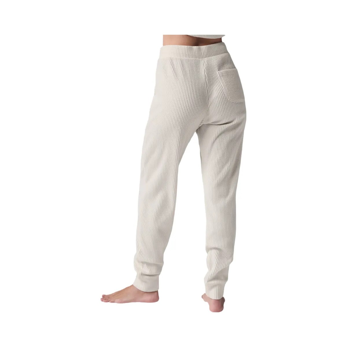 Alo Women's Muse Sweatpant - Ivory - HypeFly India View 2