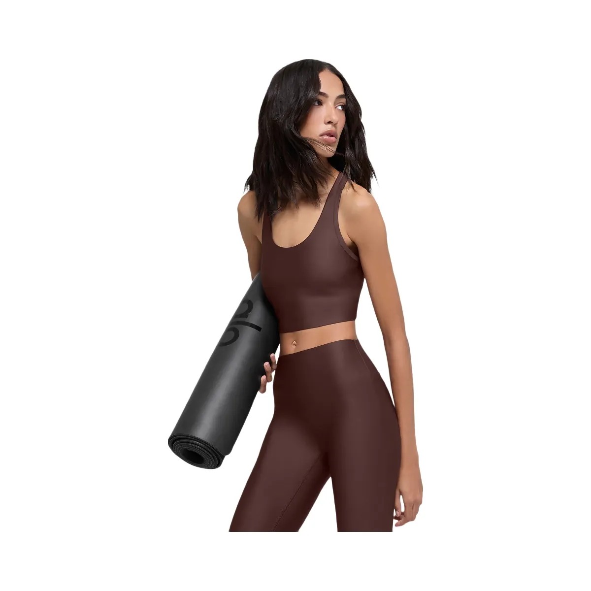 Alo Women's Airlift Super Sleek Bra Tank - Brownstone - HypeFly India View 4