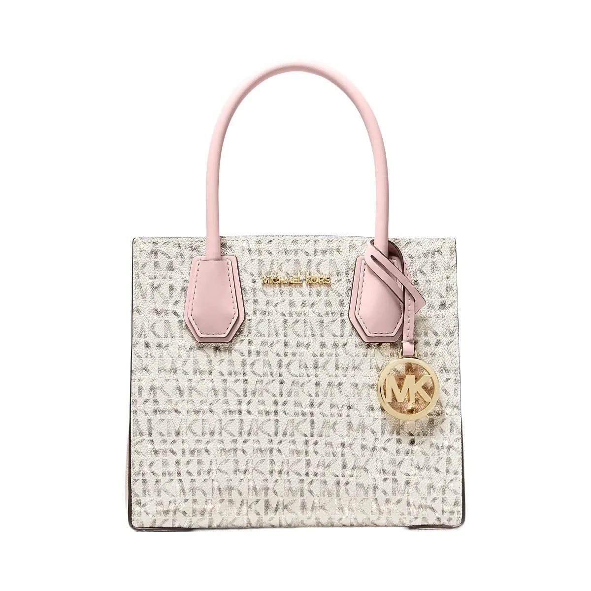 Michael Kors Mercer Medium Logo and Leather Accordion Crossbody Bag Pwd Blsh Mlt - HypeFly India View 1