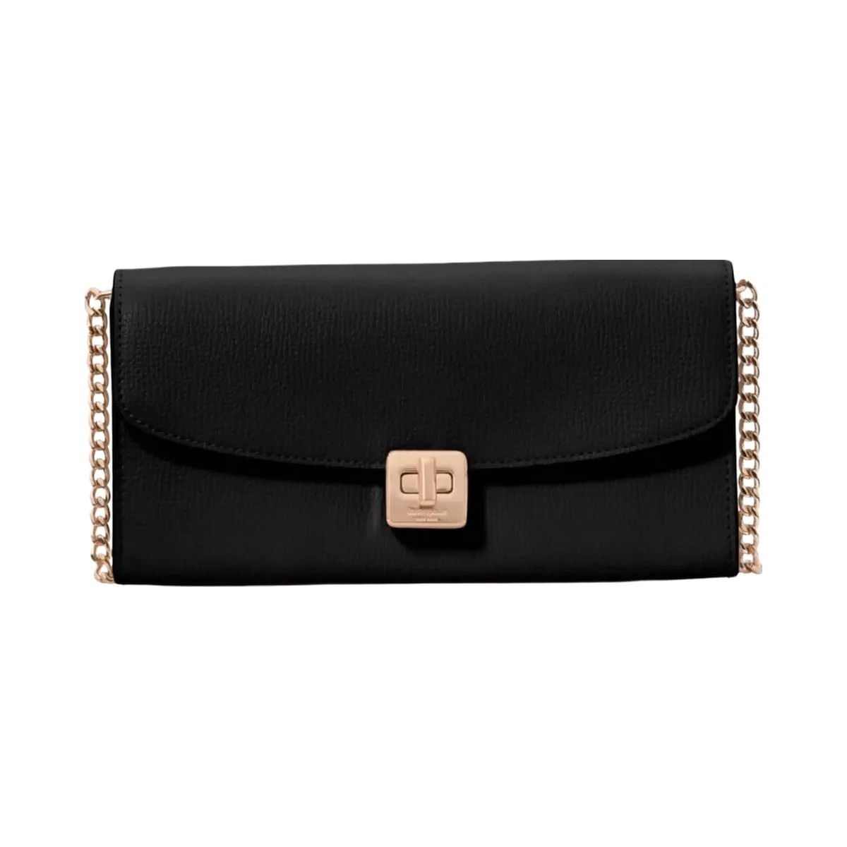 Kate Spade Phoebe Turnlock Wallet on chain Black - HypeFly India View 1