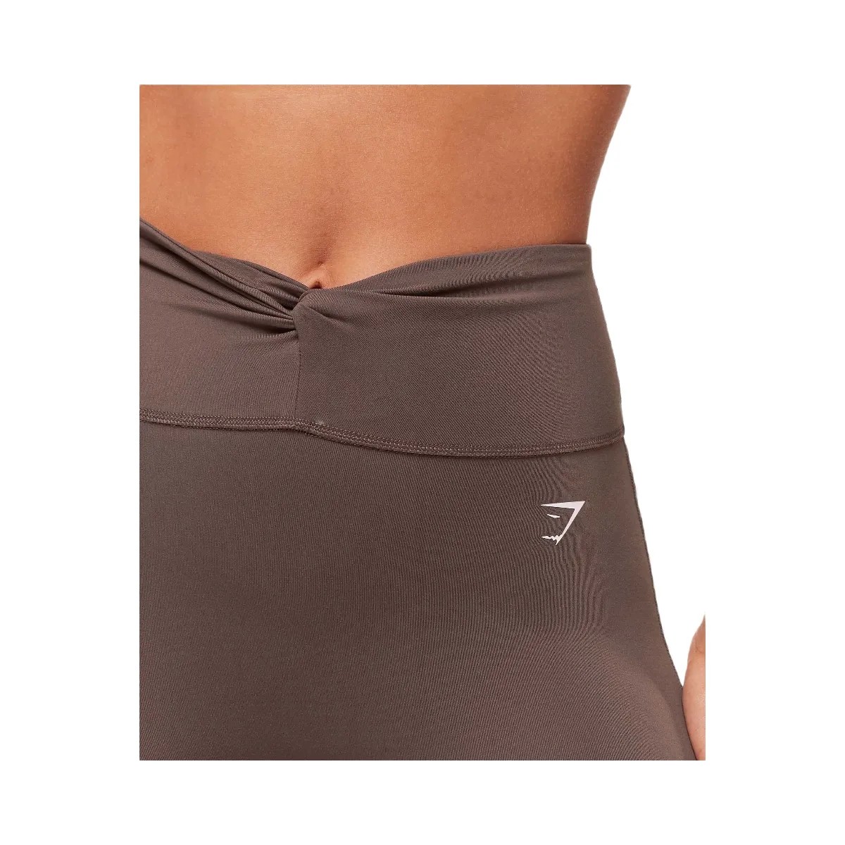 Gymshark Twist Front Straight Leg Legging - Walnut Brown - HypeFly India View 5