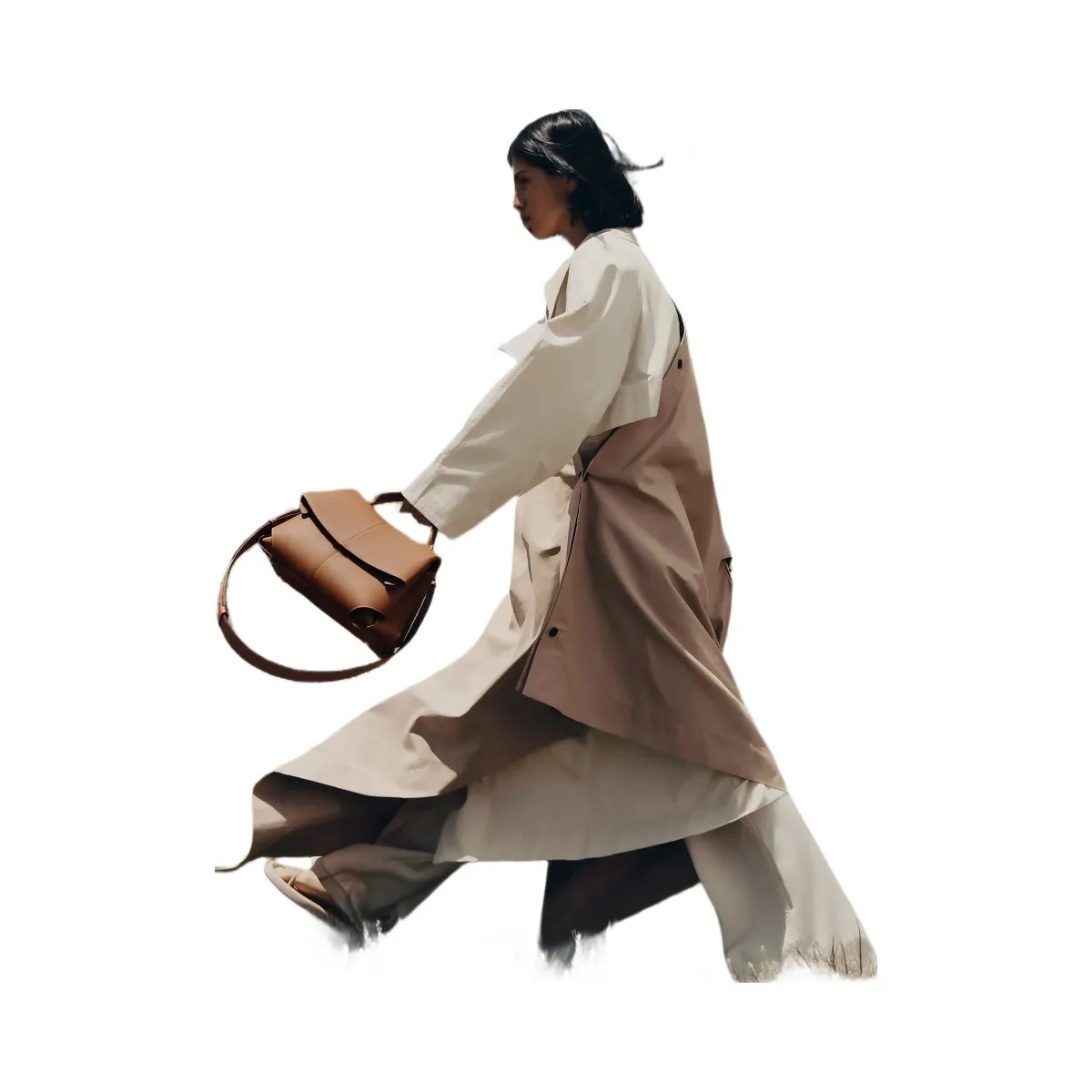 Polene Mokki Textured Camel - HypeFly India View 3