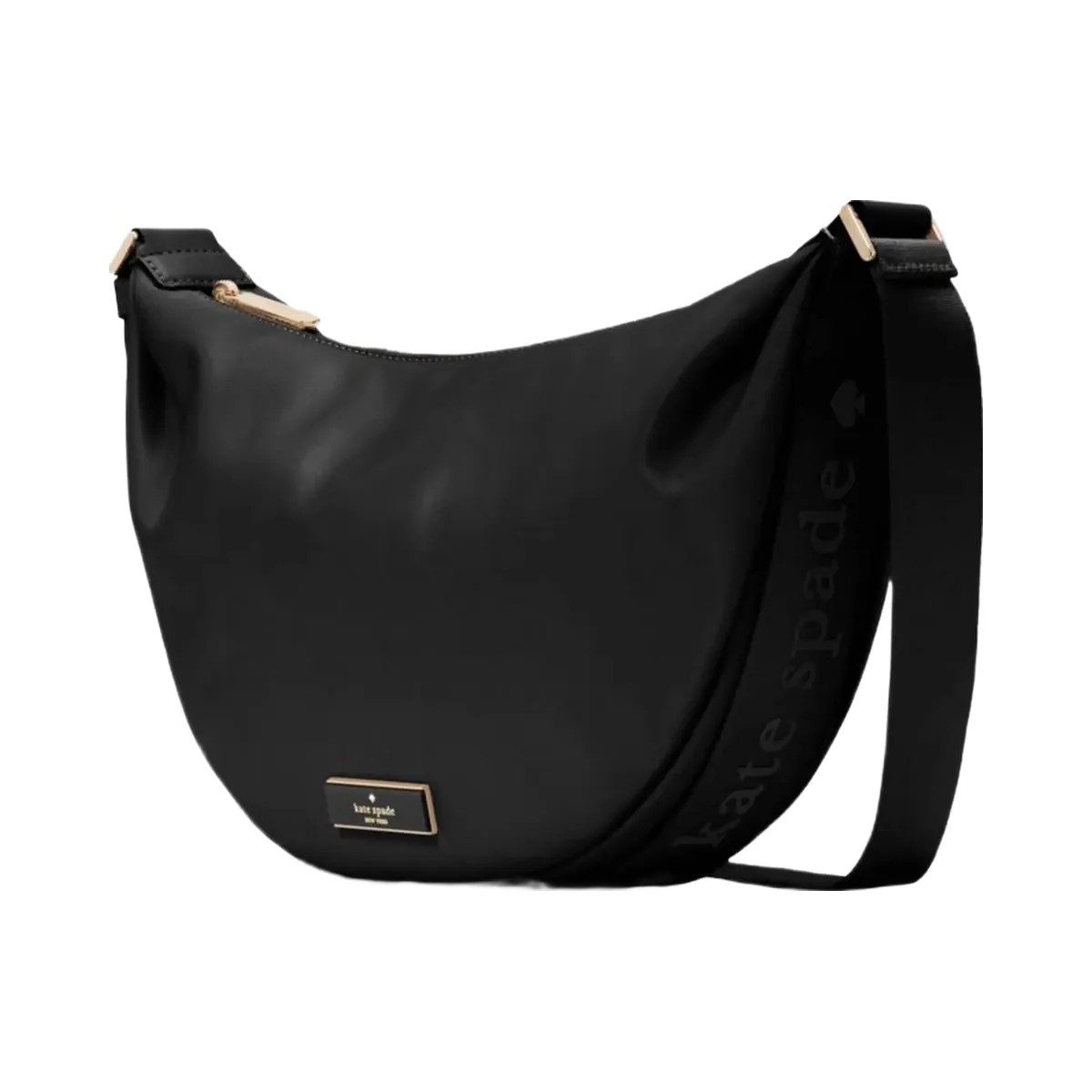 Kate Spade Carter Nylon Medium Sling Bag Black - HypeFly India View 3