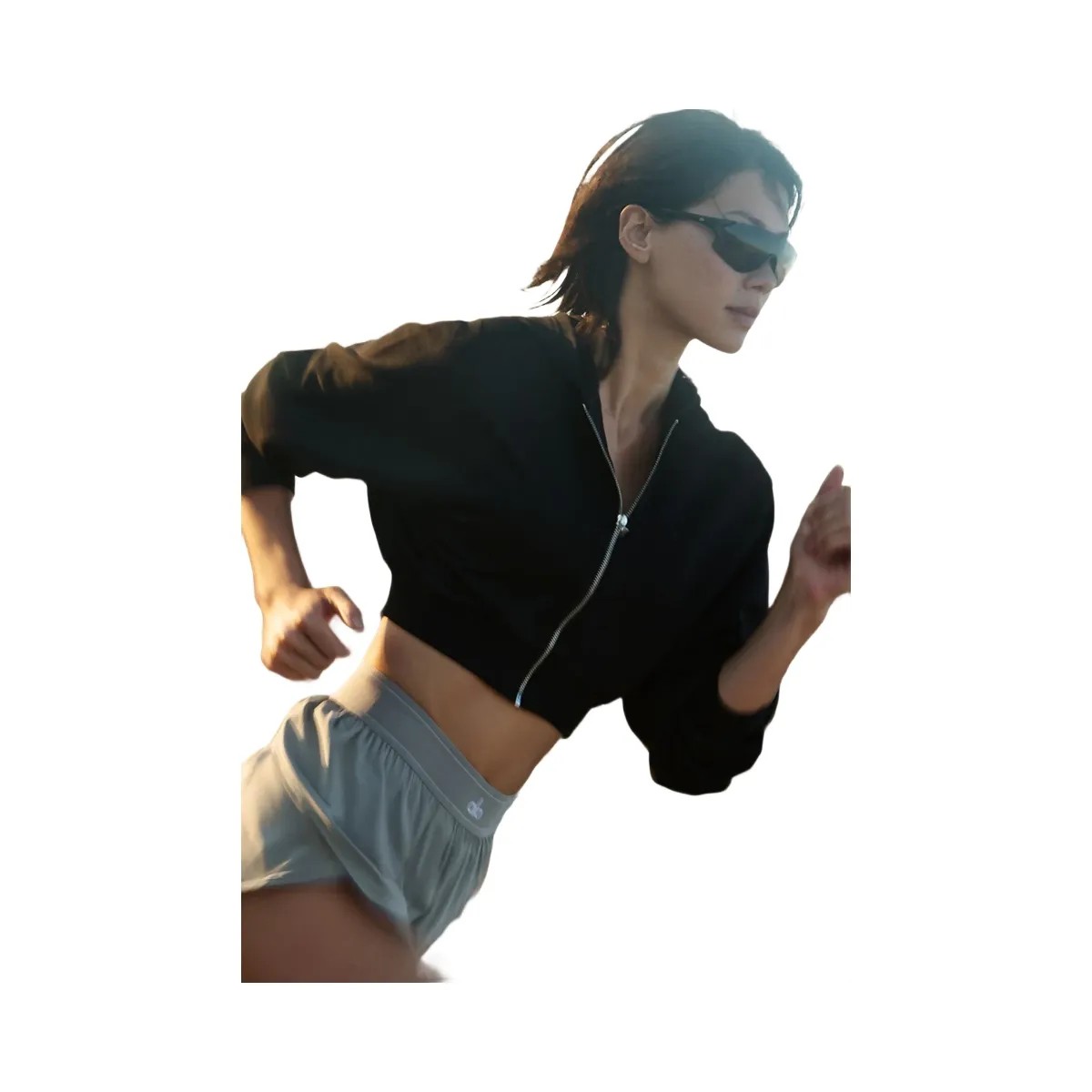 Alo Women's Sweet Escape Zip Up Hoodie - Black - HypeFly India View 5