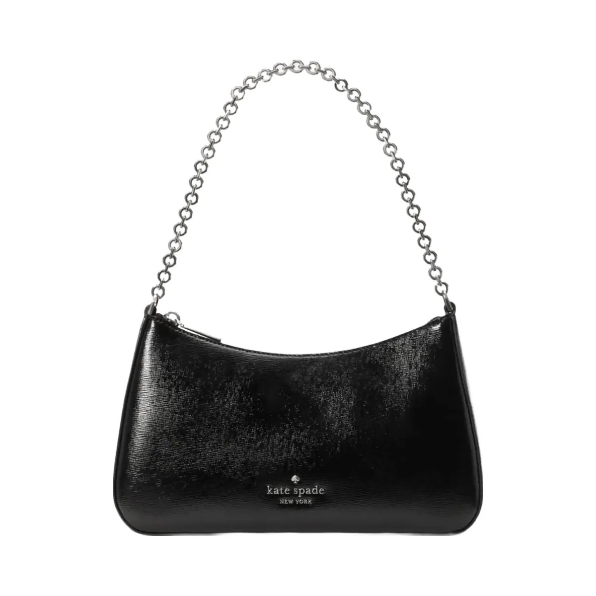 Kate Spade Margot Textured Patent Leather Convertible Crossbody Black - HypeFly India View 1