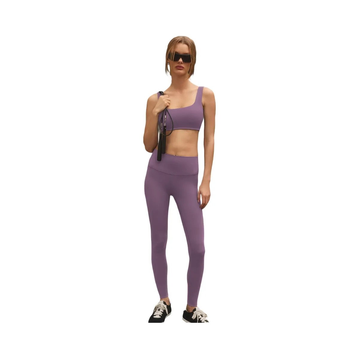 Alo Women's Softsculpt High-Waist Legging - Plum Kiss - HypeFly India View 5