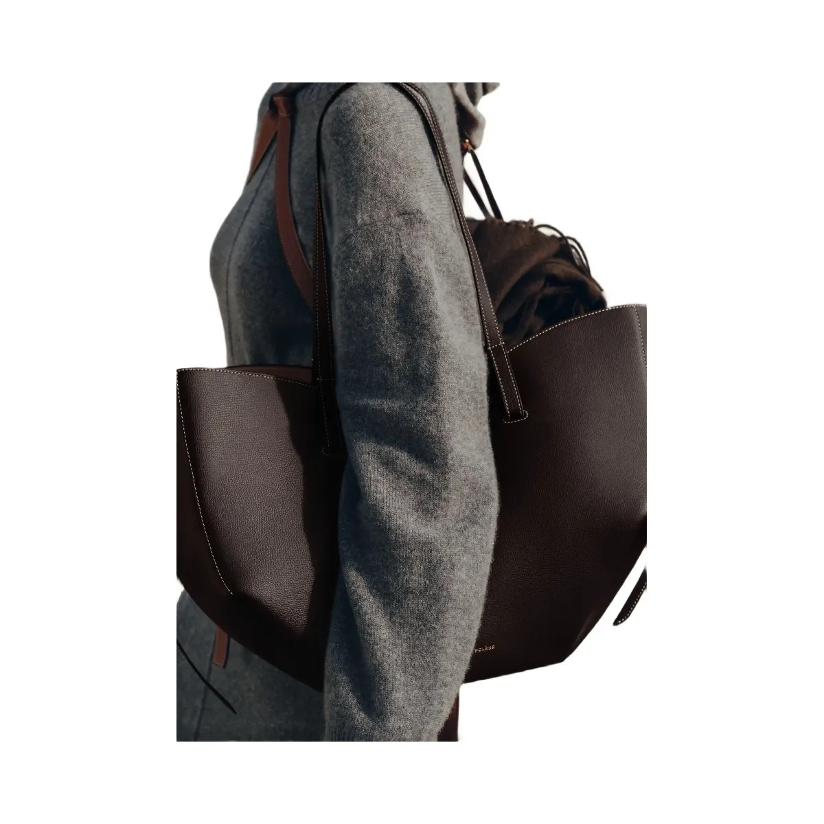 Polene Cyme Textured Ebony - HypeFly India View 2