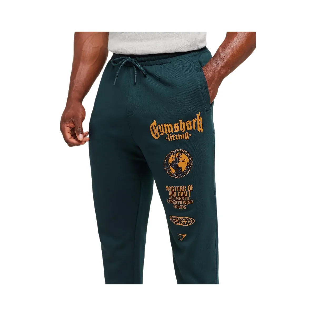 Gymshark Global Lifting Oversized Essential Joggers - Deep Petrol Blue - HypeFly India View 4