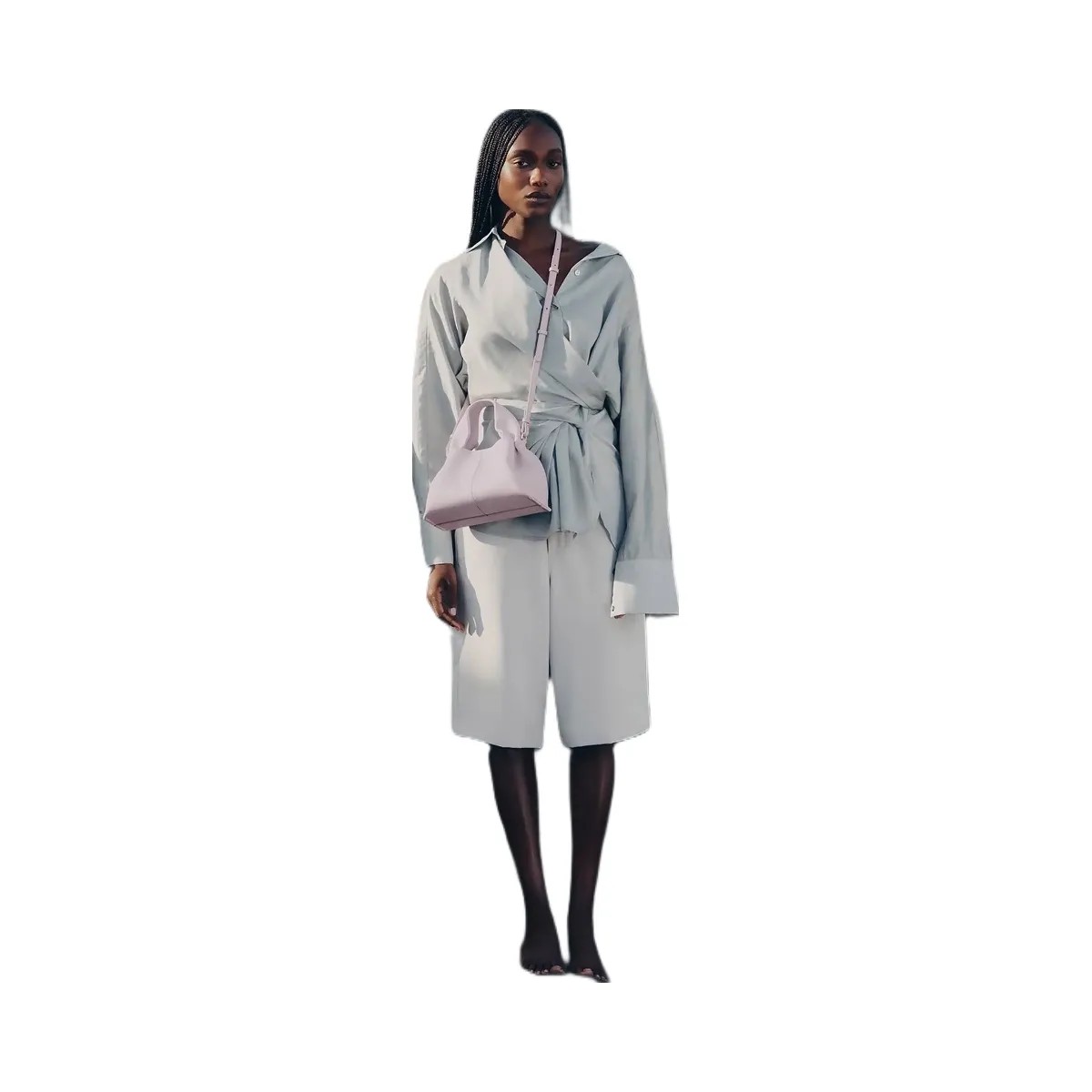 Polene Numero Neuf Mini Textured Wisteria - HypeFly India View 4