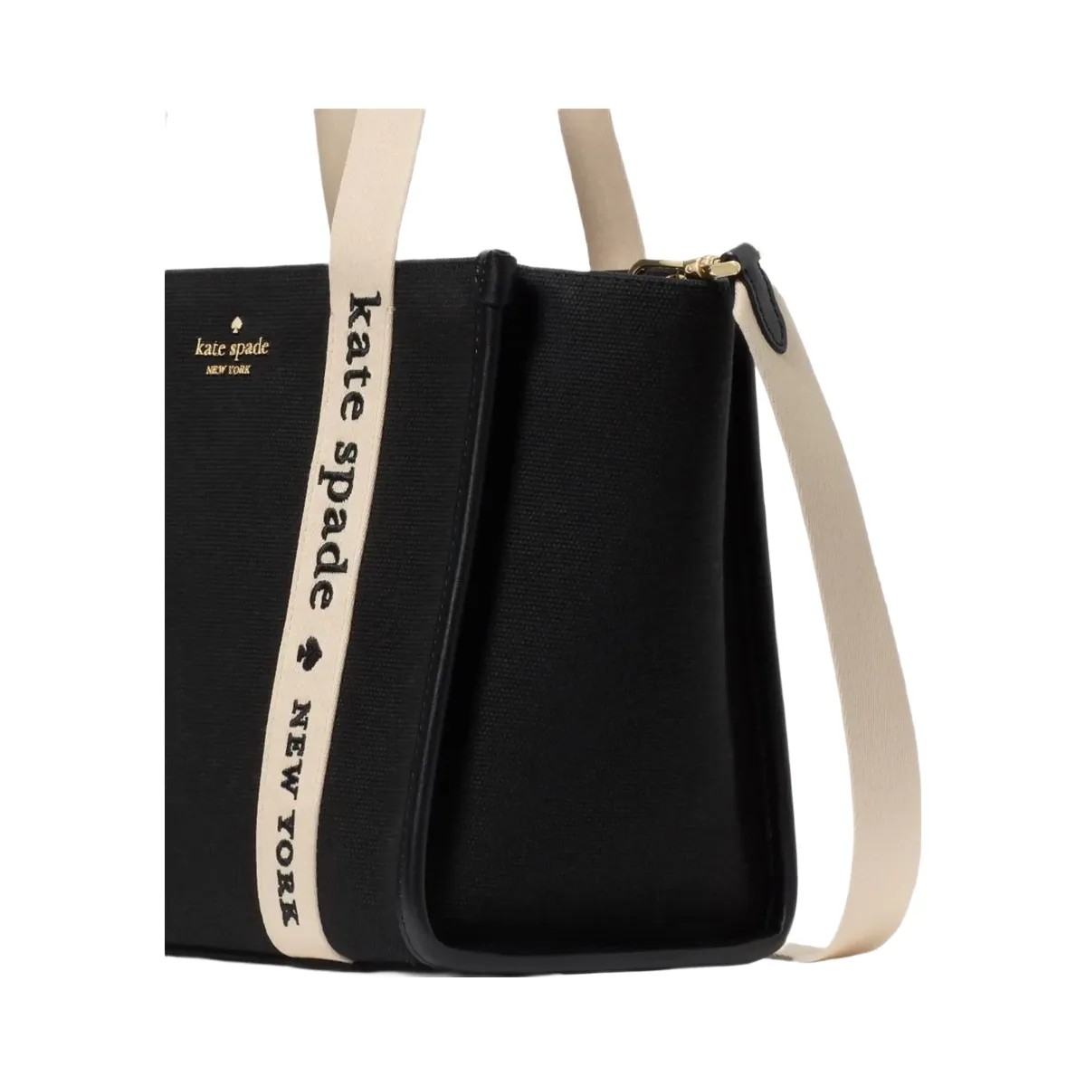 Kate Spade Kip Canvas Small Tote Black - HypeFly India View 2
