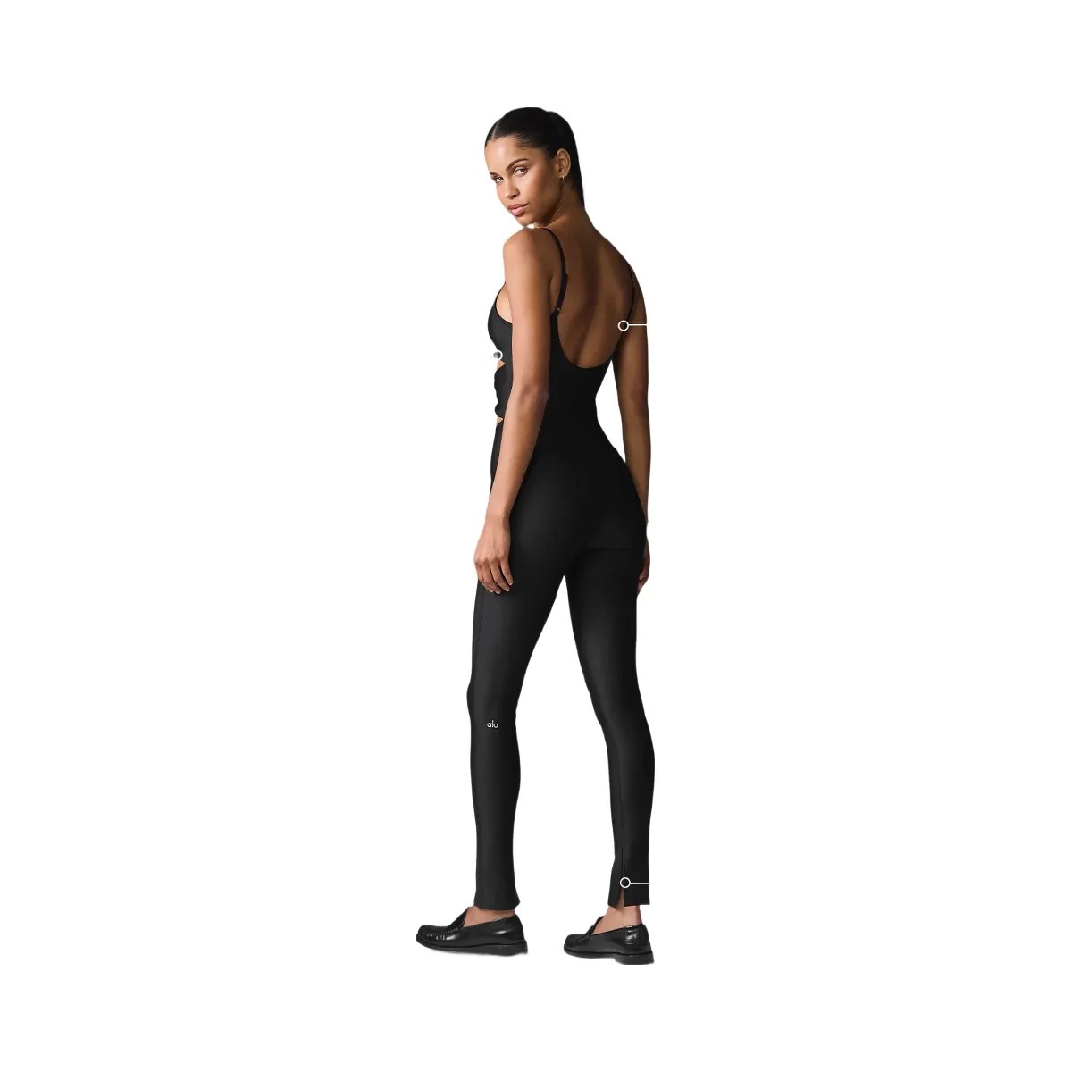 Alo Women's Airlift A-List Onesie - Black - HypeFly India View 2