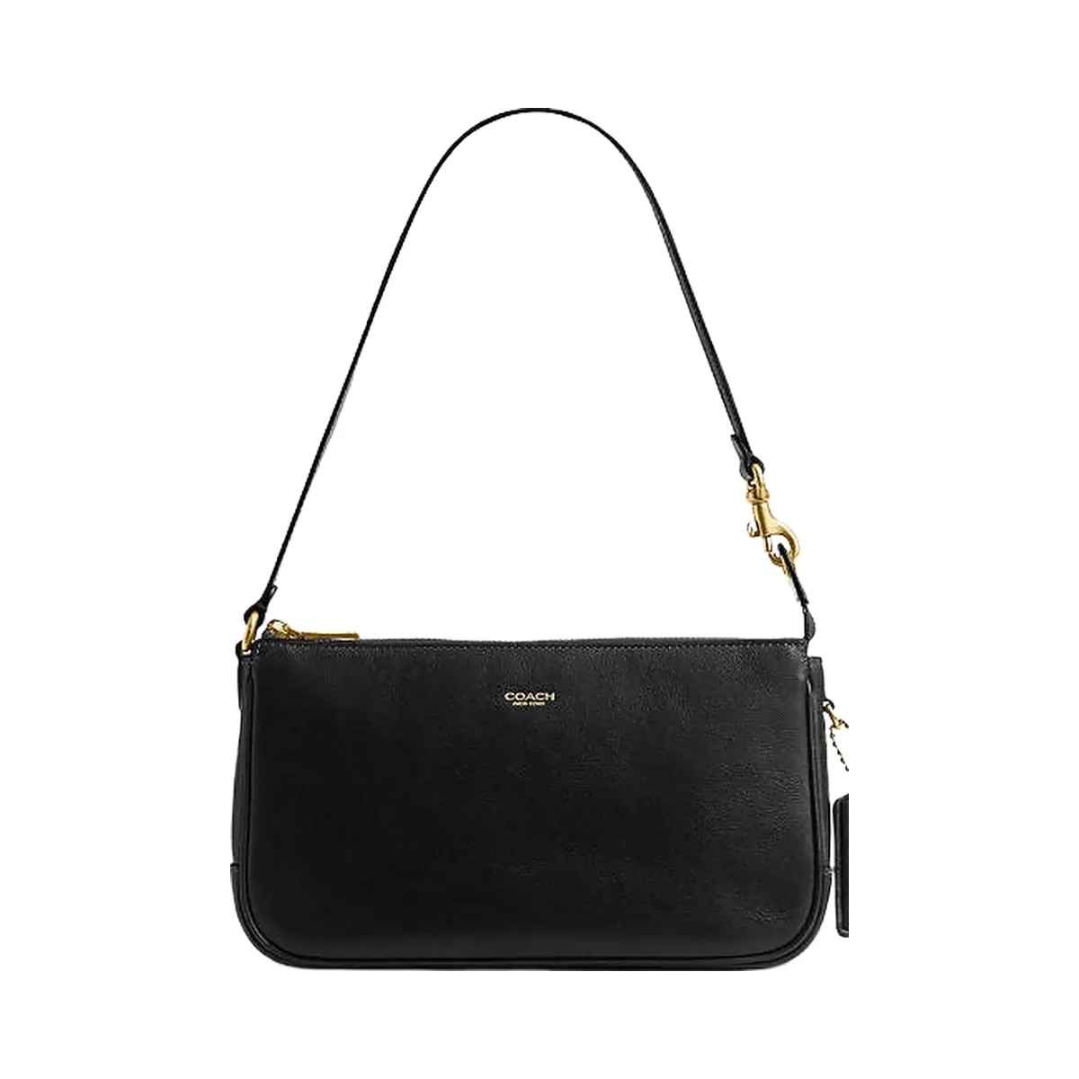 Coach Plaza Bag Natural Grain Leather-Brass-Black - HypeFly India View 1