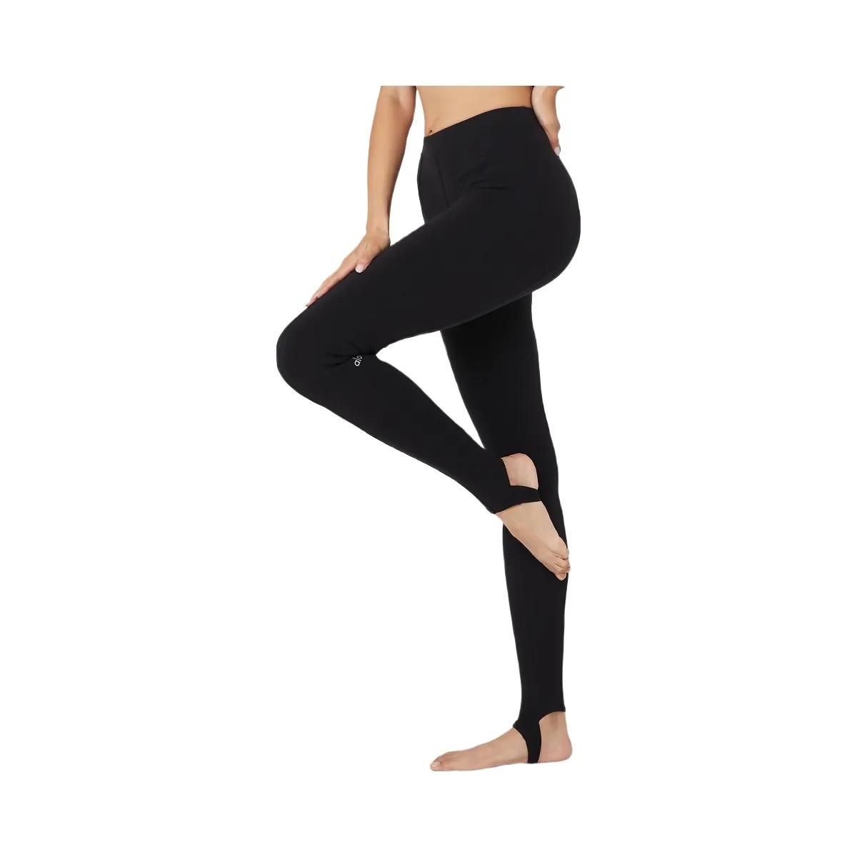 Alo Women's Airbrush High-Waist Enso Legging - Black - HypeFly India View 3