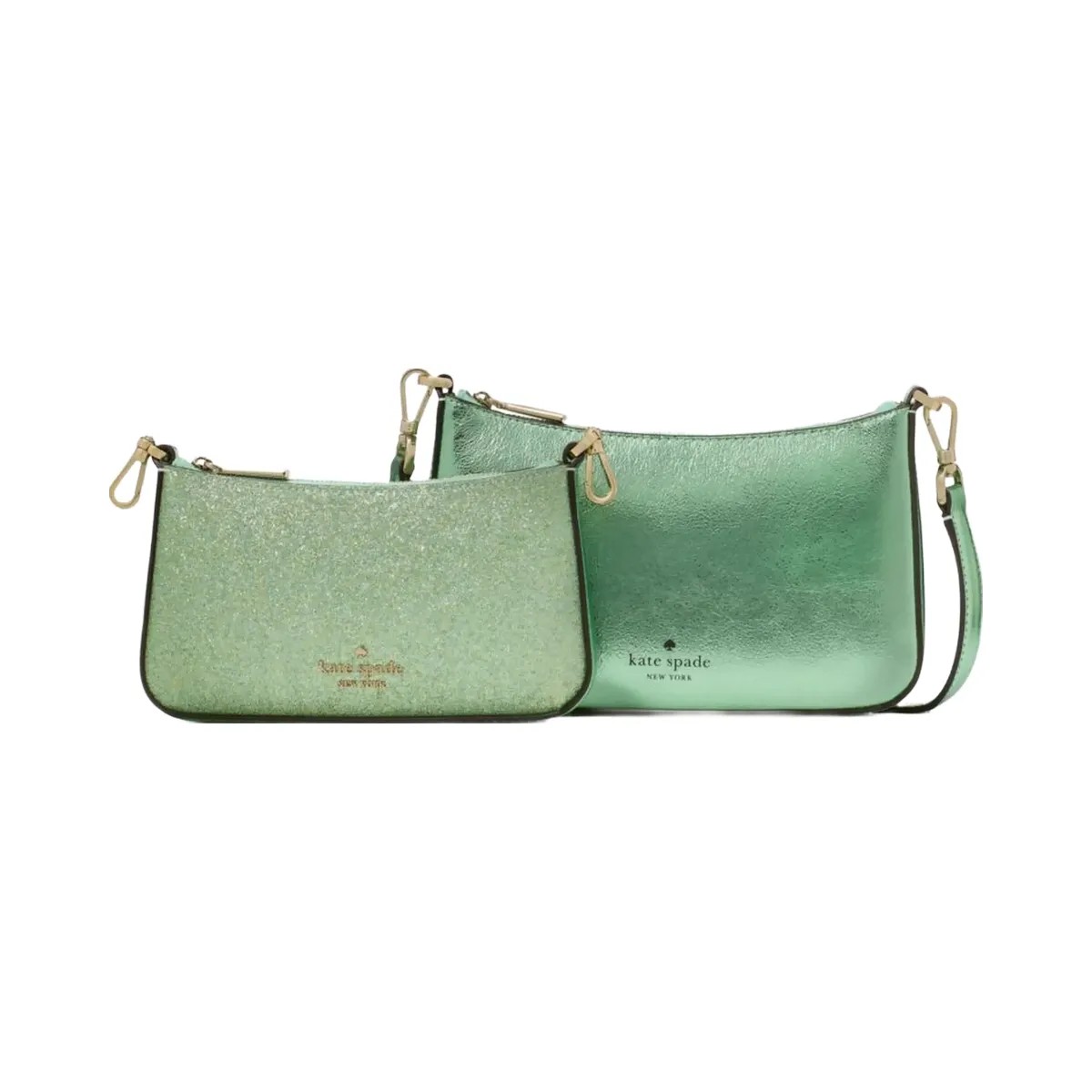 Kate Spade Duet Glitter Crossbody Duo Seawater - HypeFly India View 1