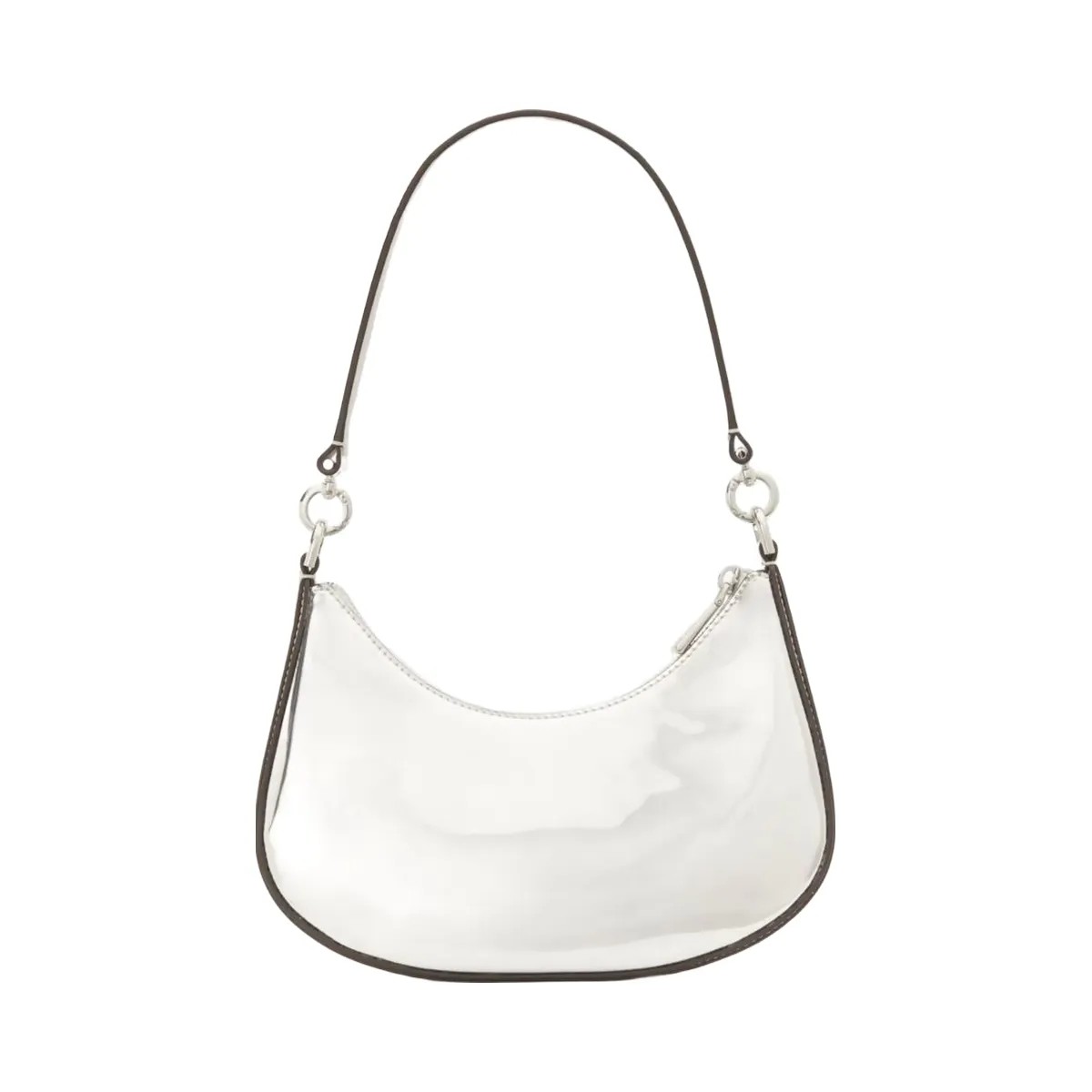 Kate Spade Sam Icon Metallic Small Convertible Crossbody Silver - HypeFly India View 1