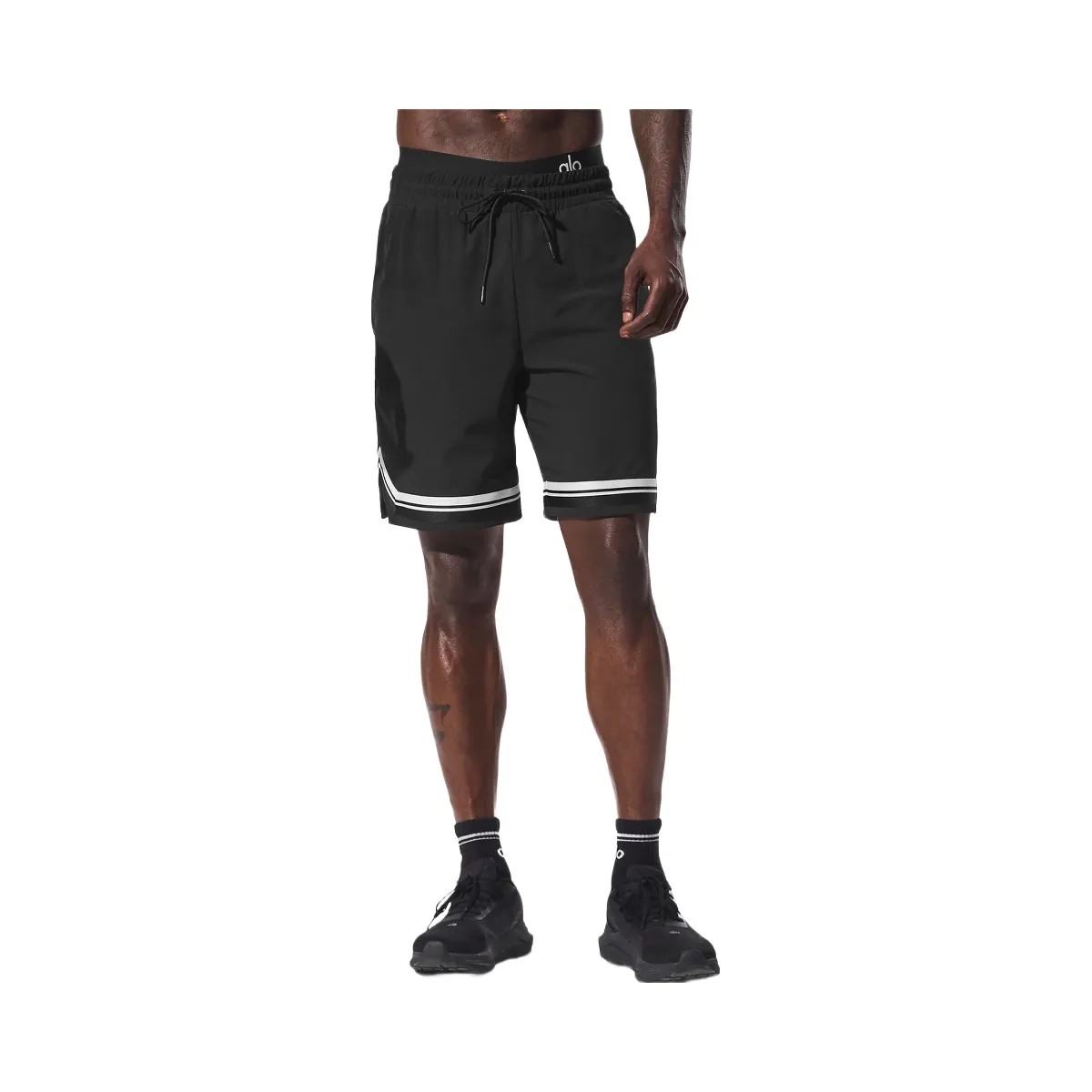 Alo Men's 9" Traction Arena Short - Black - HypeFly India View 1