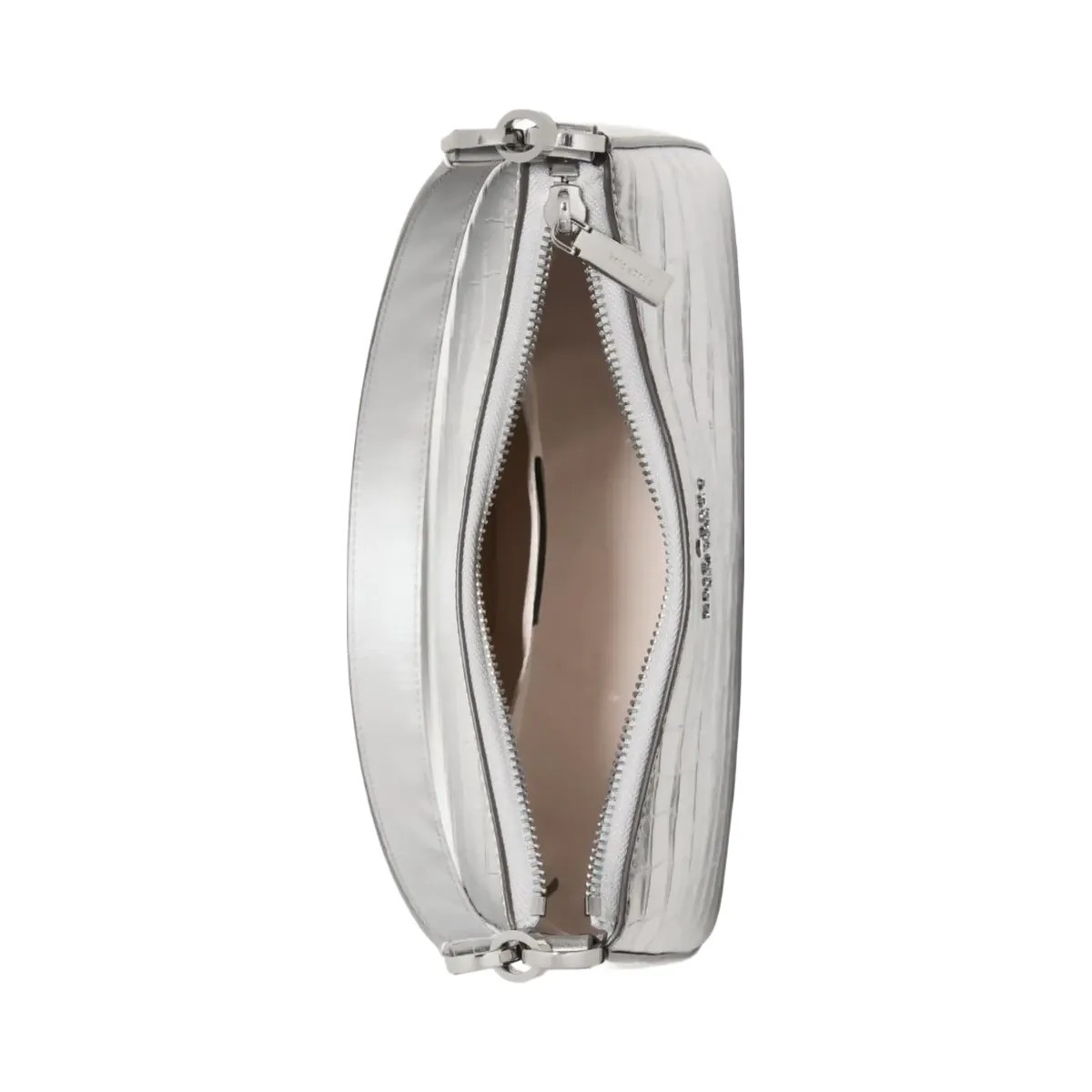 Kate Spade Margot Metallic Croc Embossed Convertible Shoulder Bag Silver - HypeFly India View 5