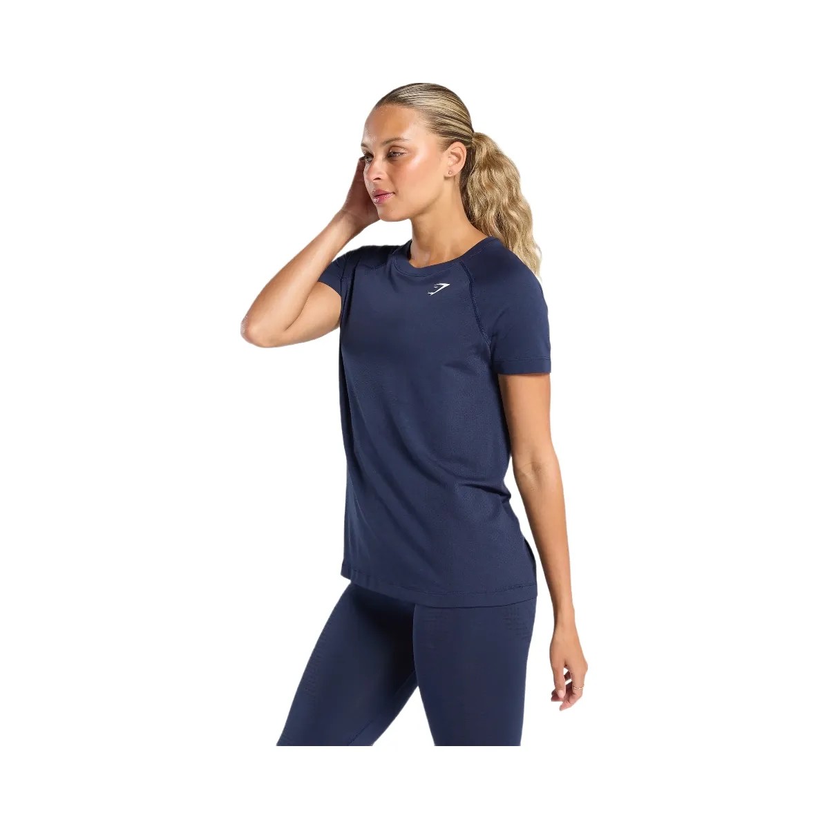 Gymshark Vital Light T-Shirt - Heavy Blue Marl - HypeFly India View 3