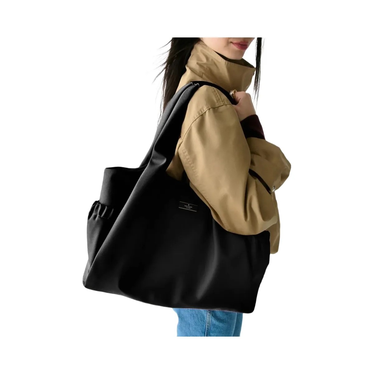 Kate Spade Carter Nylon Large Baby Bag Black - HypeFly India View 2