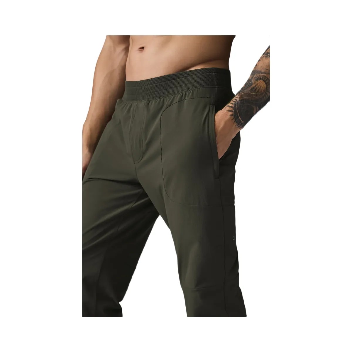 Alo Men's Co-Op Pant (Long) - Stealth Green - HypeFly India View 2