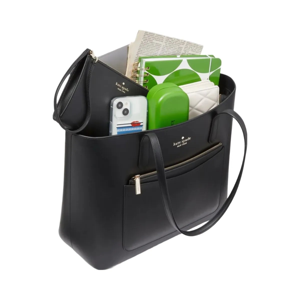 Kate Spade Staci Large Tote Set Black - HypeFly India View 6