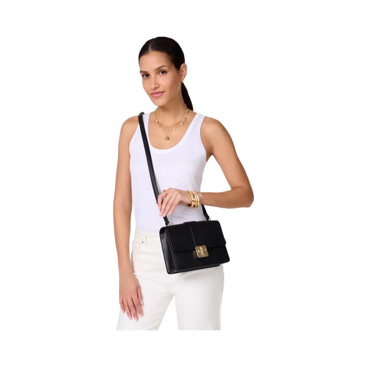 Kate Spade Phoebe Turnlock Shoulder Bag Meringue - HypeFly India View 6