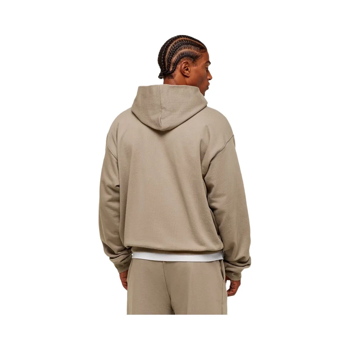 Gymshark Embossed Boxy Hoodie - Lifestyle Brown - HypeFly India View 2