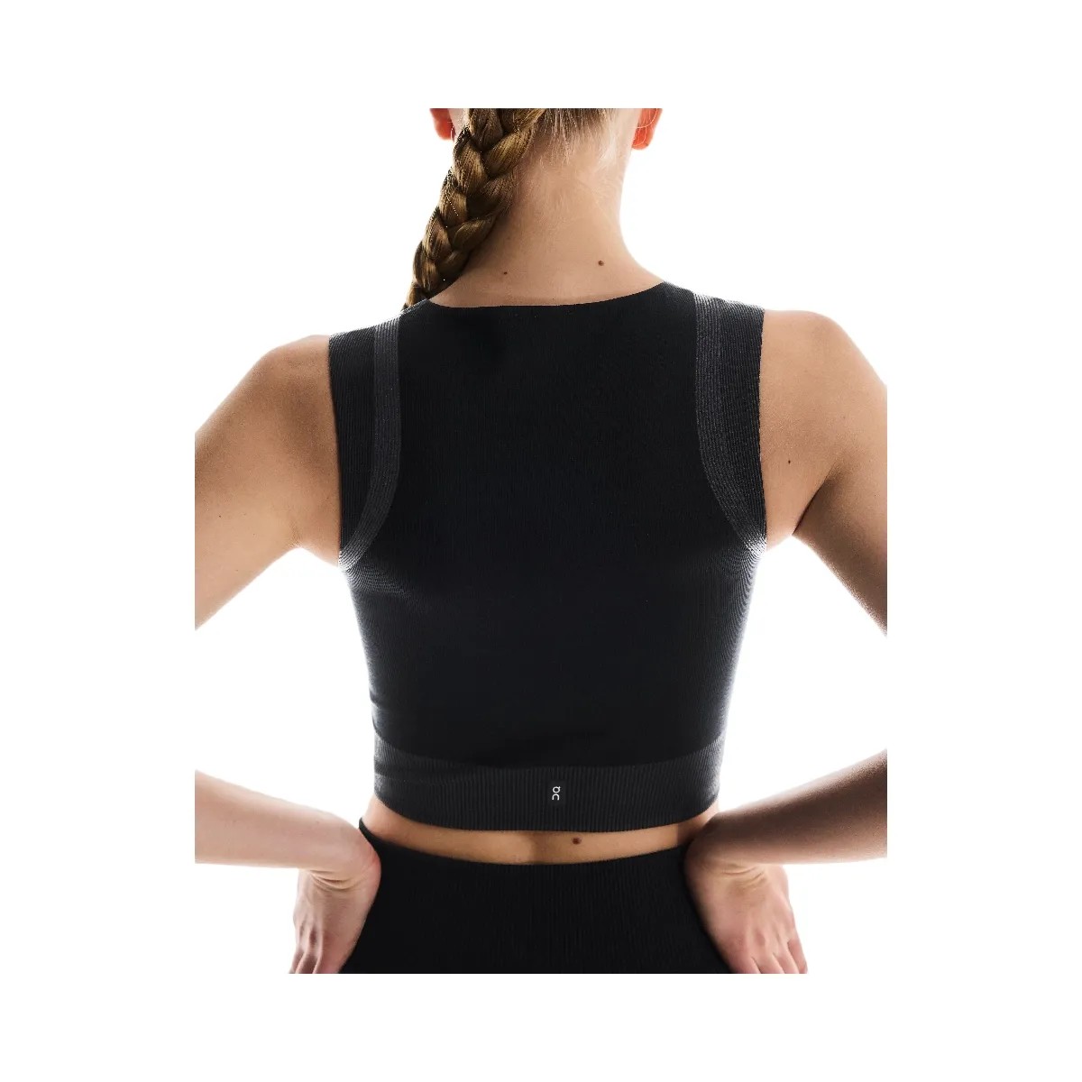 On Studio Knit Crop Black | Eclipse - HypeFly India View 4