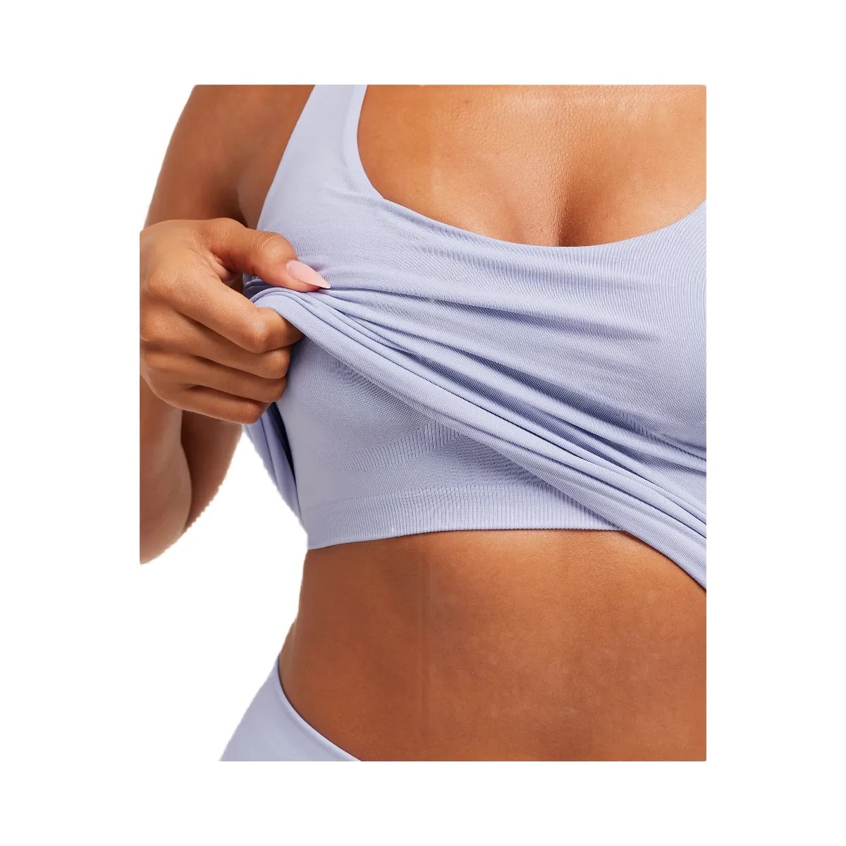 Gymshark Soft Sculpt Halterneck Tank With Shelf - Peri Blue - HypeFly India View 6
