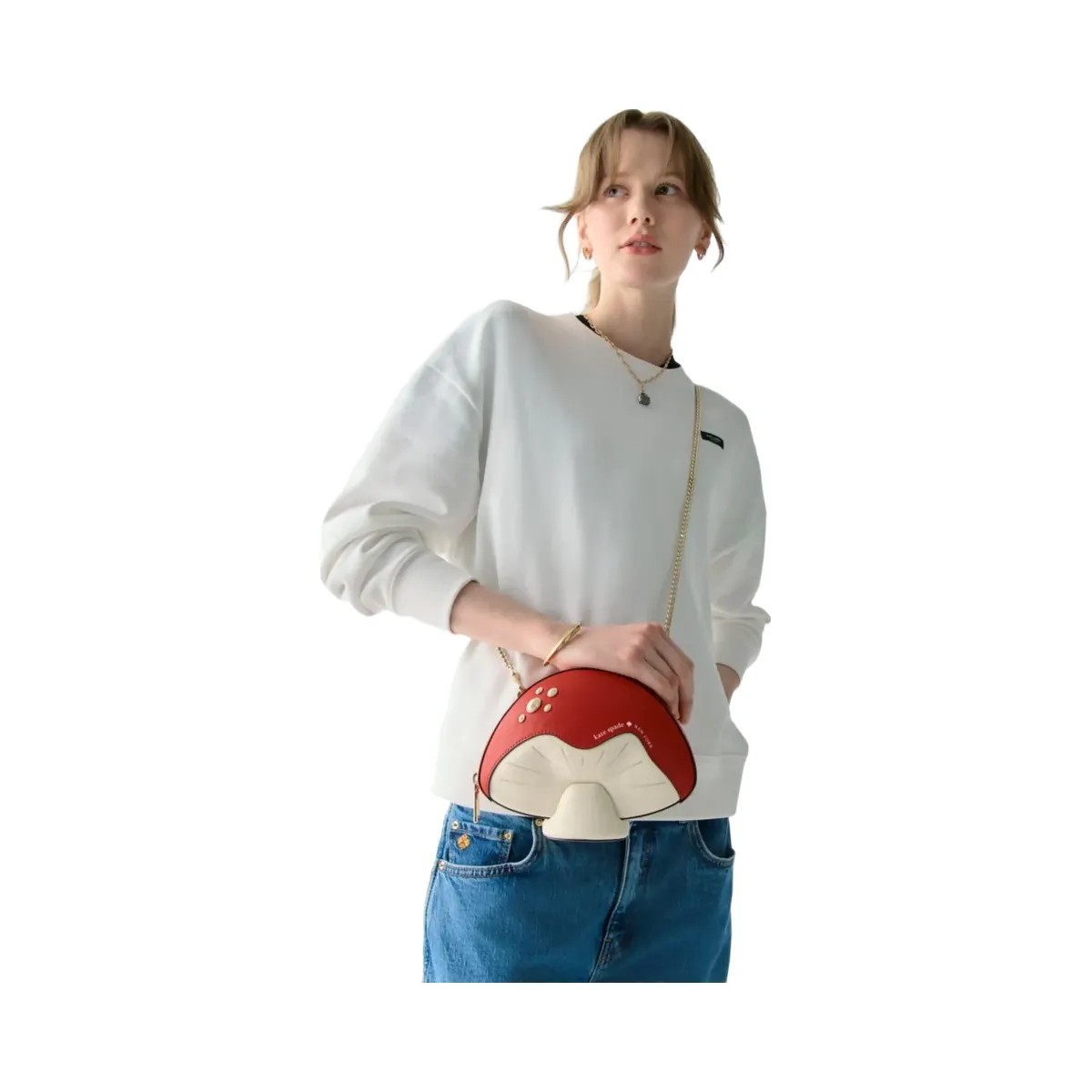 Kate Spade 3d Mushroom Crossbody Ruby Red Multi - HypeFly India View 2