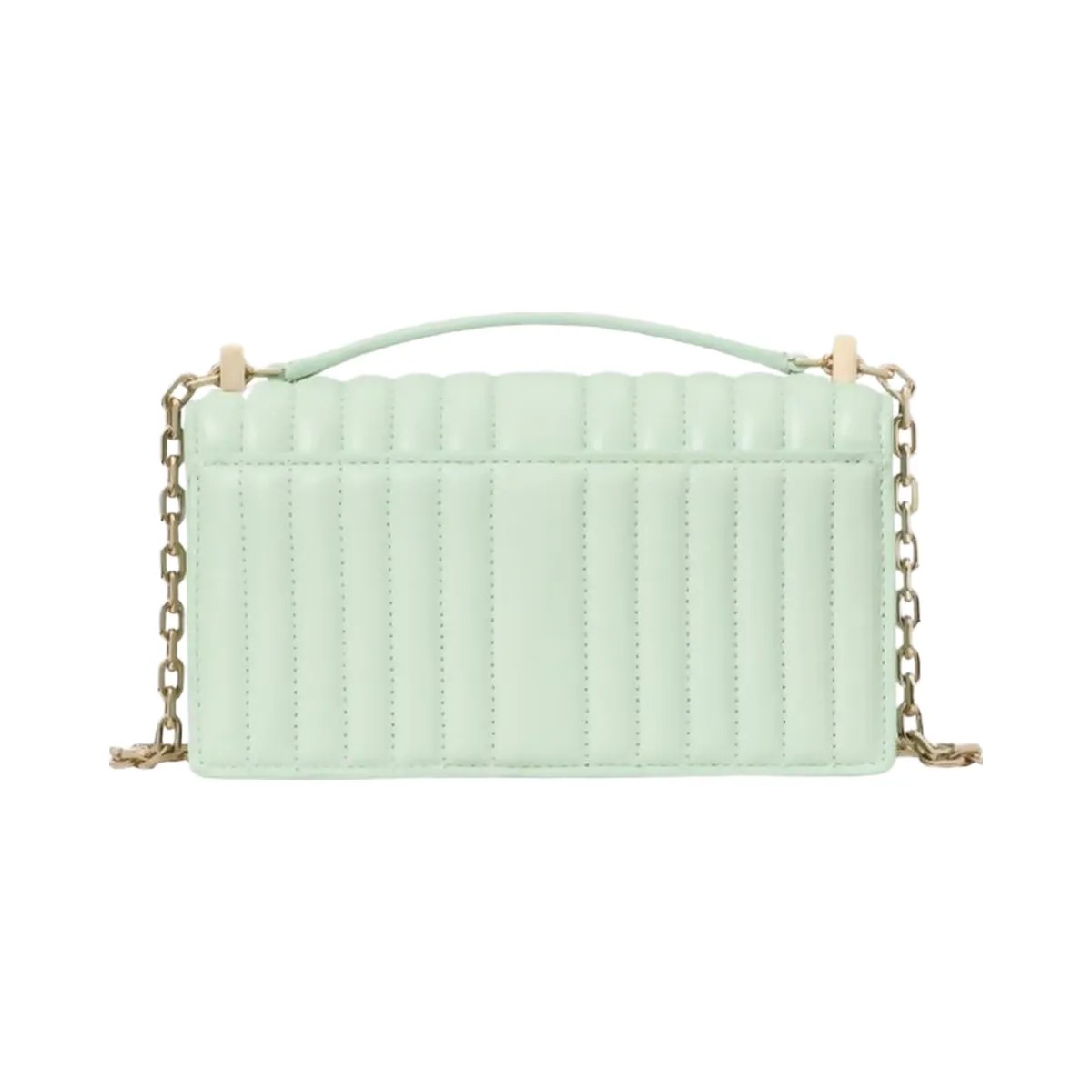 Kate Spade Deco Quilted Mini Flap Chain Crossbody Pistachio Ice - HypeFly India View 5