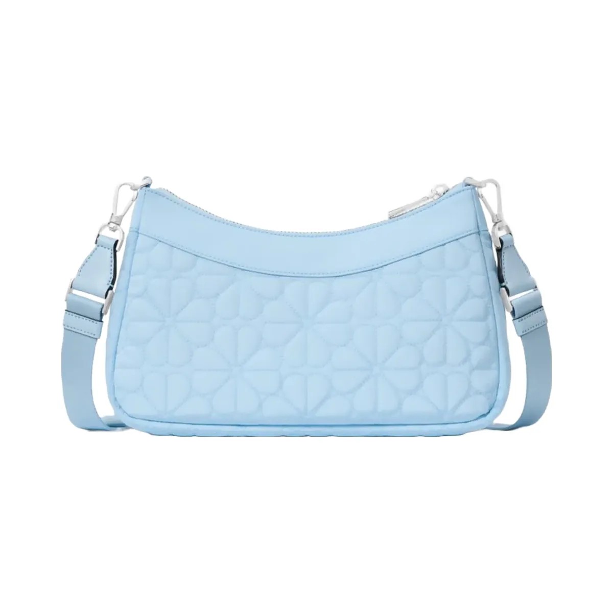 Kate Spade Flower Quilted Fabric Convertible Crossbody Montauk Blue - HypeFly India View 6