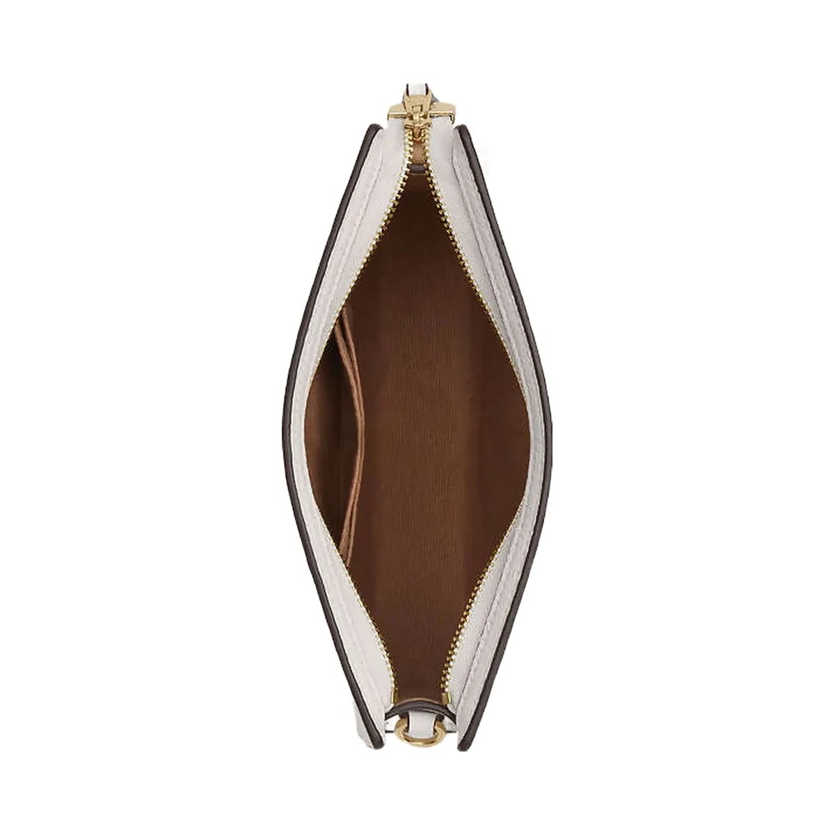 Coach Slim Crossbody Bag Pebbled Leather-Gold-Chalk - HypeFly India View 4