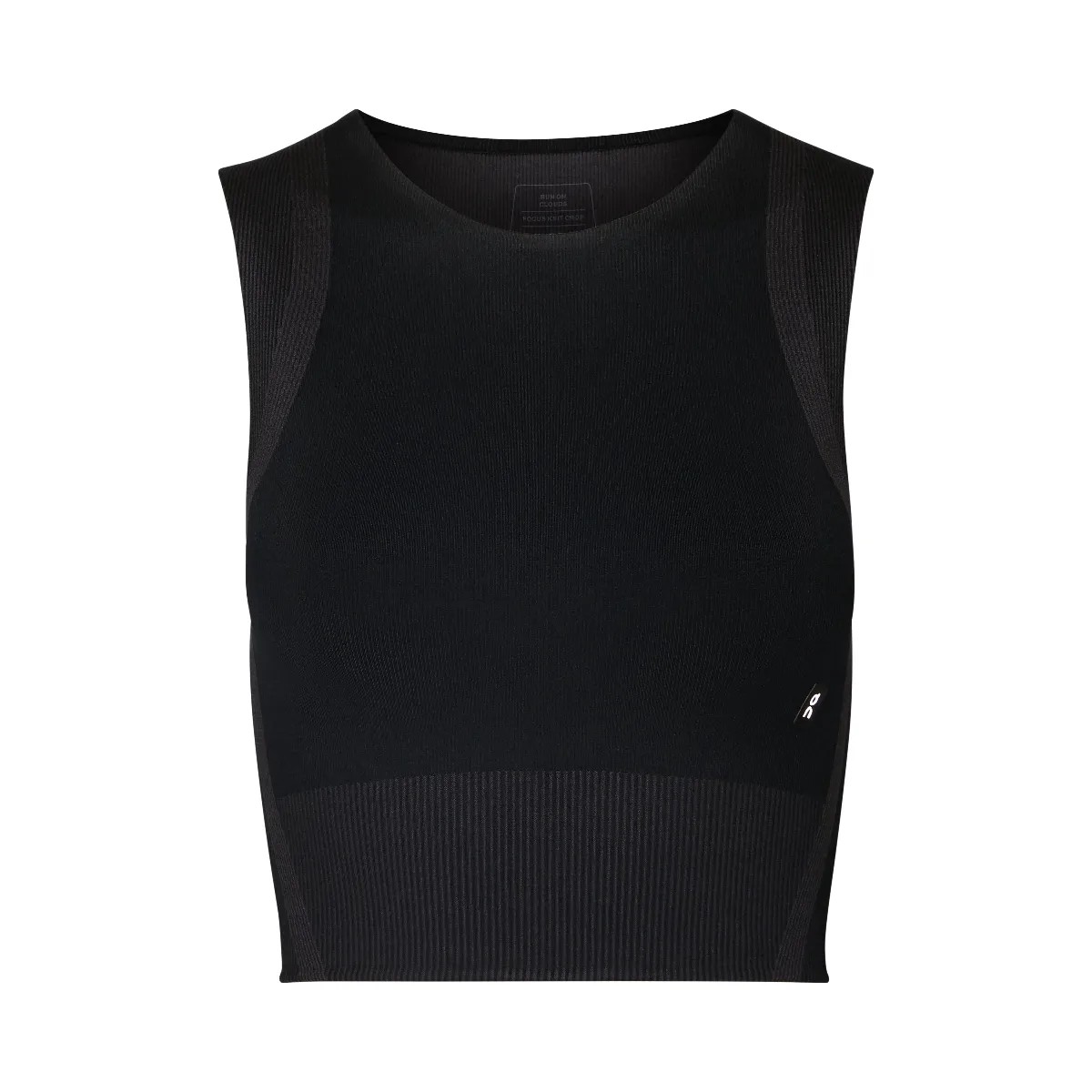 On Studio Knit Crop Black | Eclipse - HypeFly India View 1