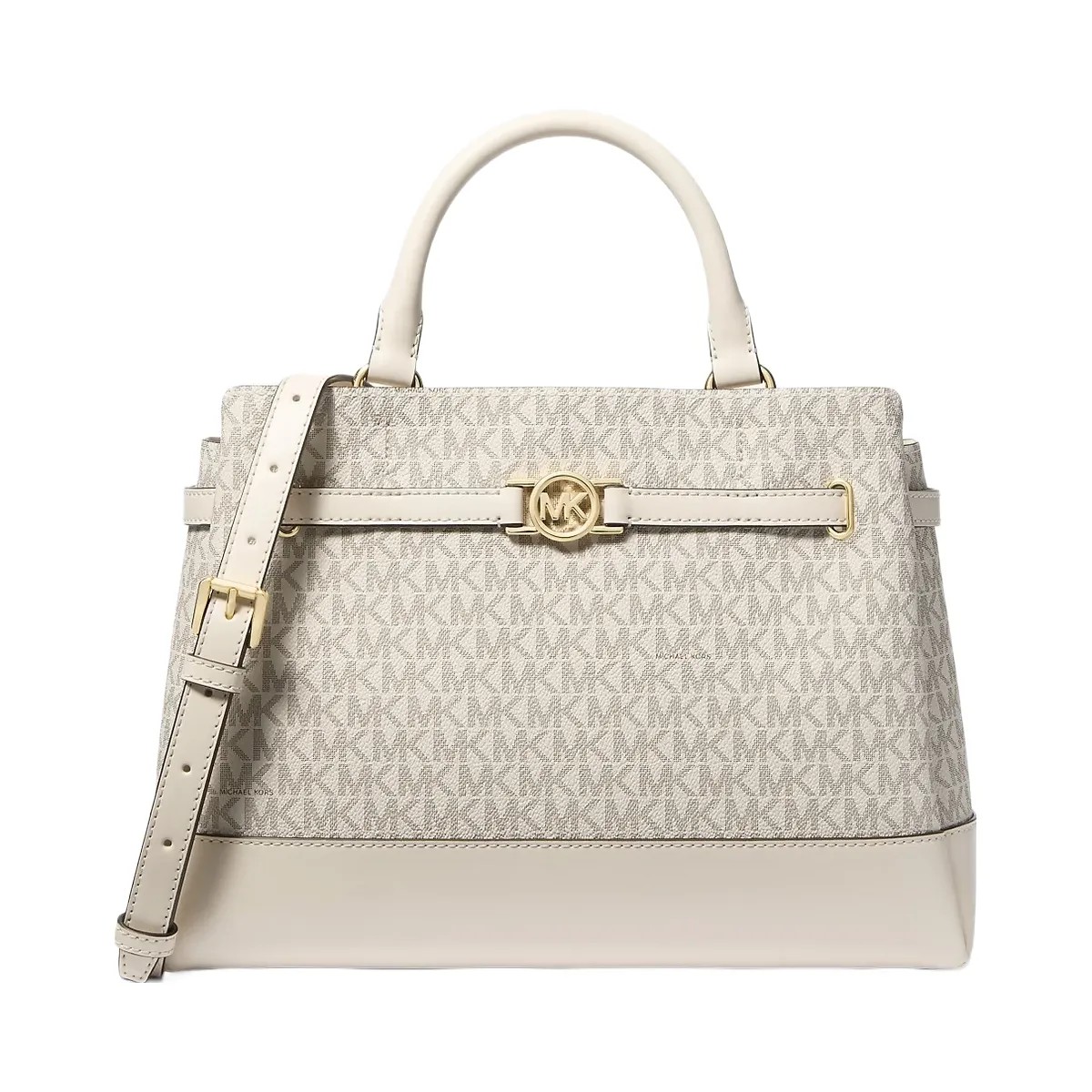 Michael Kors Reed Large Signature Logo Satchel Lt Crm Multi - HypeFly India View 1