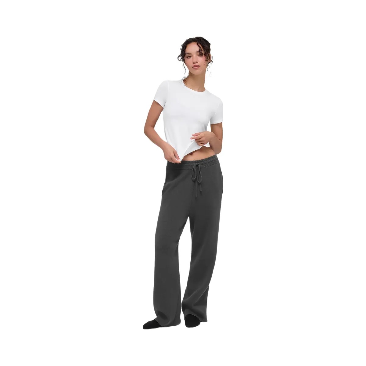 Alo Men's Scholar Straight Leg Sweatpant - Anthracite - HypeFly India View 4