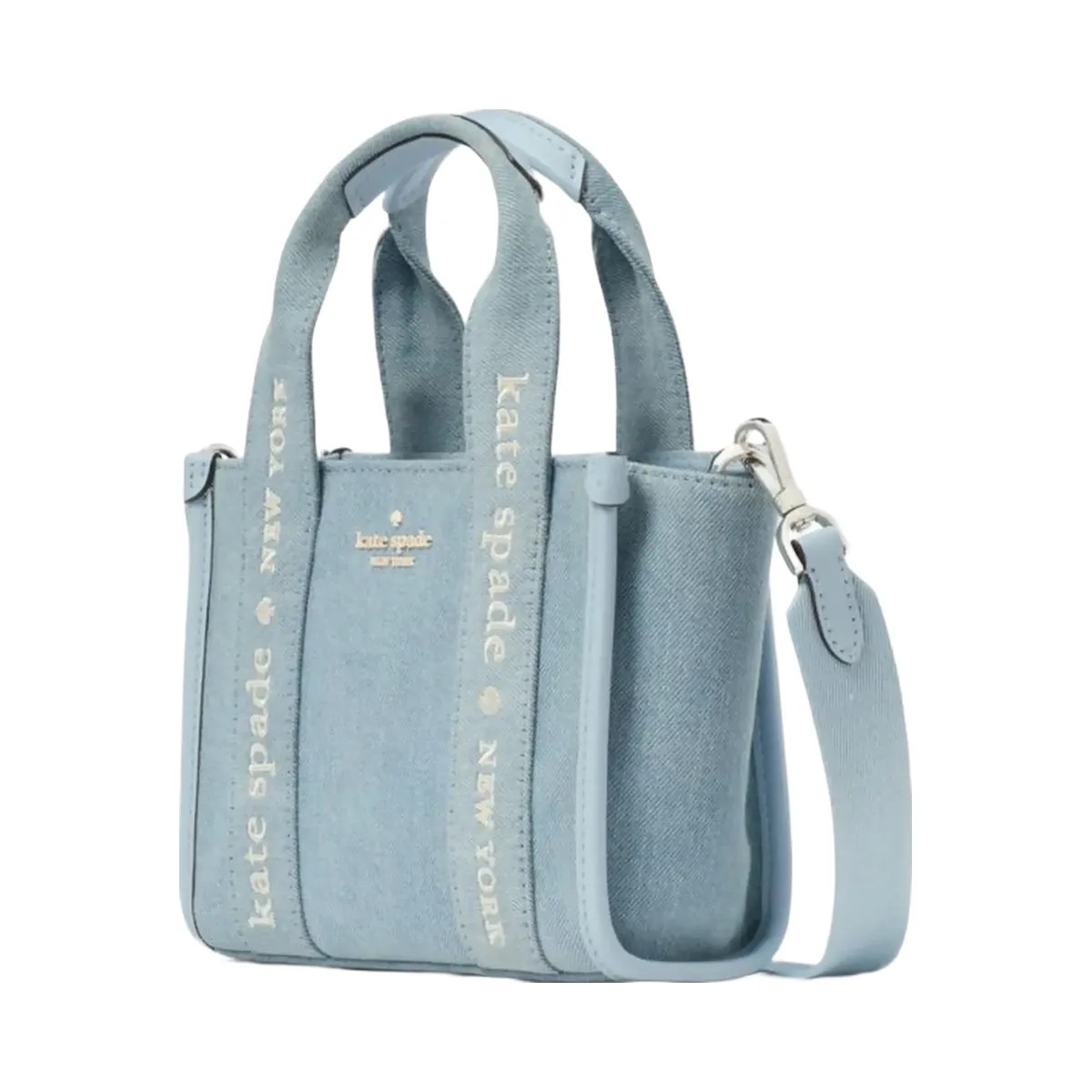 Kate Spade Kip Denim Mini Tote Blue Multicolor - HypeFly India View 3