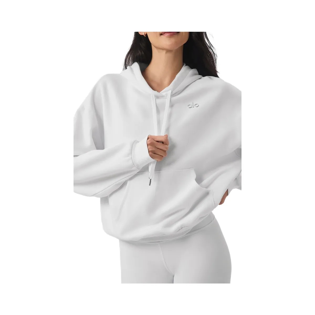 Alo Women's Accolade Hoodie - White - HypeFly India View 2