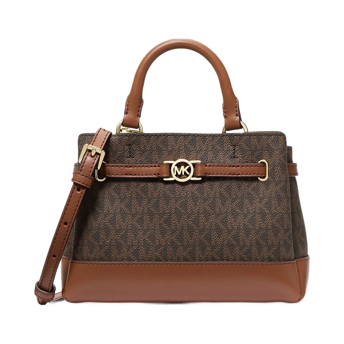 Michael Kors Reed Extra-Small Signature Logo Satchel Brown - HypeFly India View 1