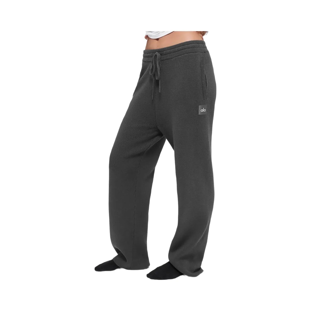 Alo Men's Scholar Straight Leg Sweatpant - Anthracite - HypeFly India View 3