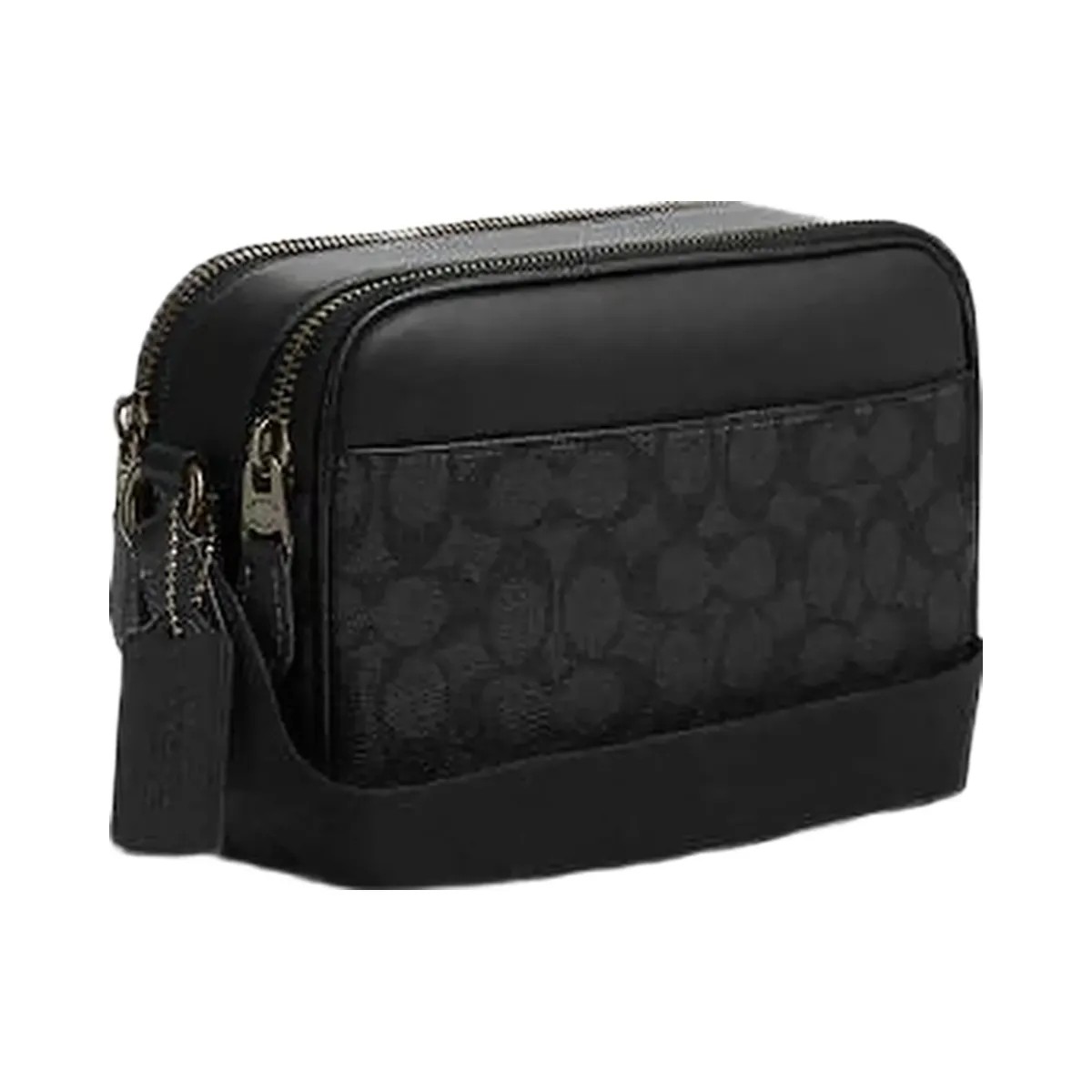 Coach Graham Crossbody Bag In Signature Canvas Signature Canvas-Gunmetal-Charcoal-Black - HypeFly India View 3