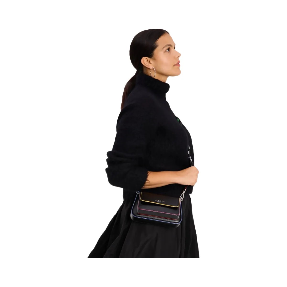Kate Spade Double Up Glitter Edge Crossbody Black Multi - HypeFly India View 2
