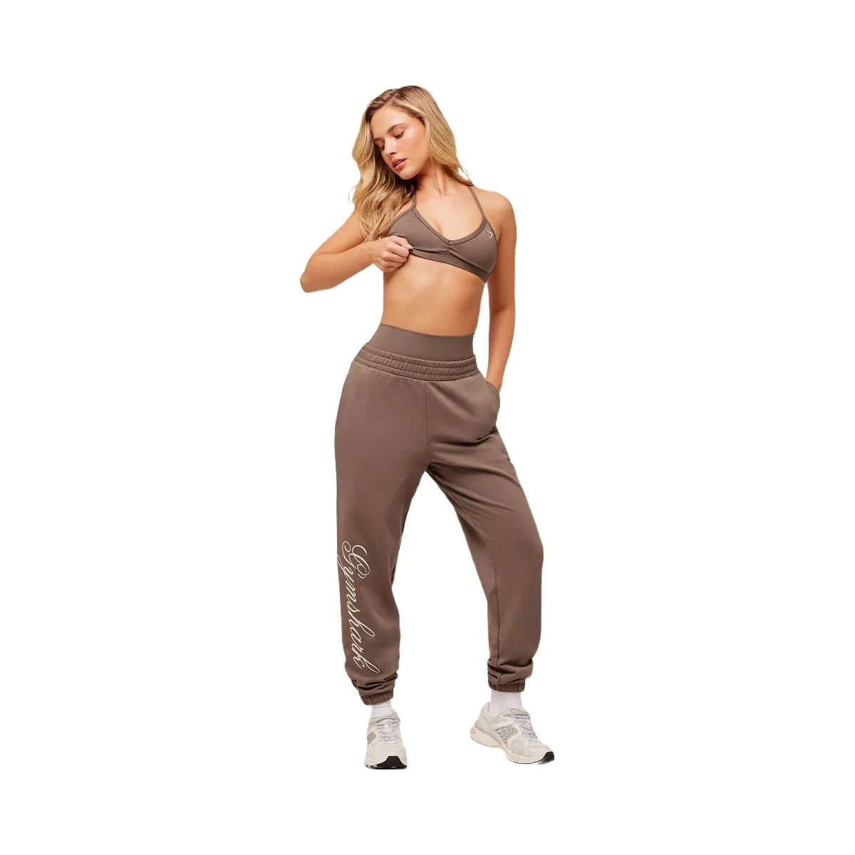 Gymshark All Seasons Graphic Jogger - Soft Brown - HypeFly India View 4