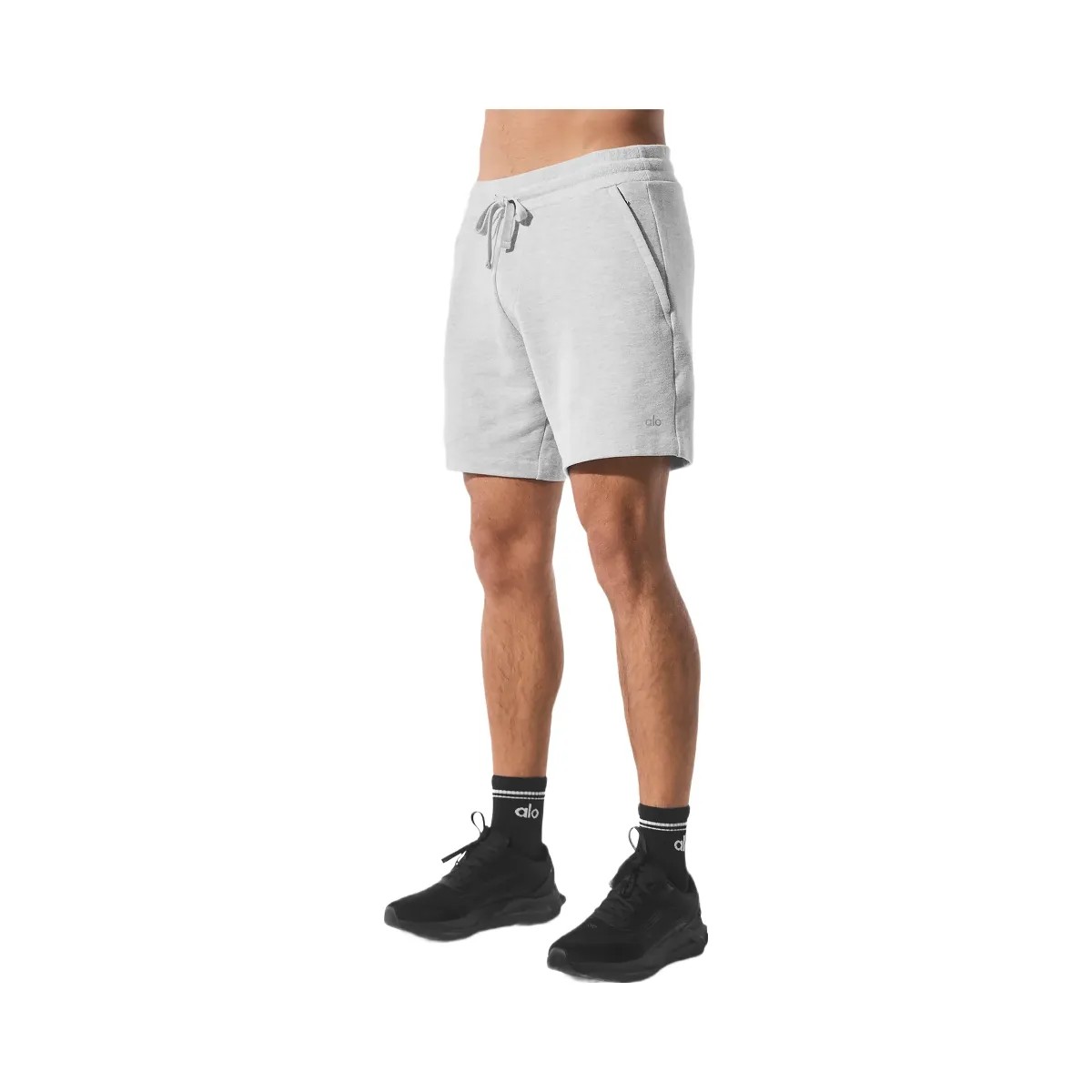 Alo Men's Chill Short - Athletic Heather Grey - HypeFly India View 3