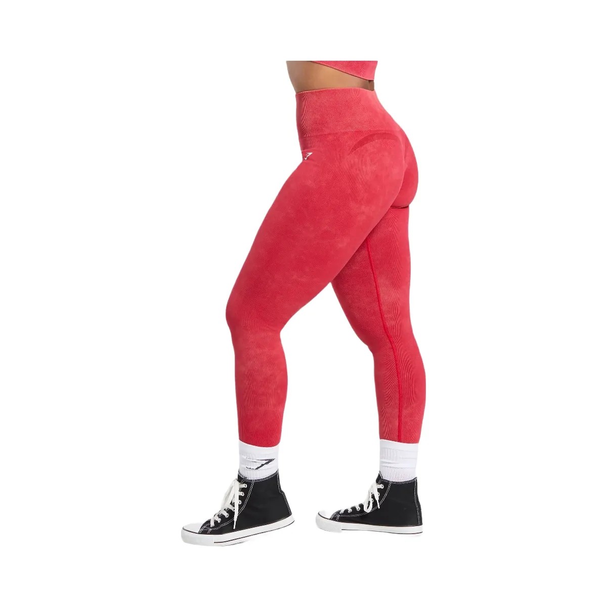 Gymshark Gains Seamless Leggings - Carmine Red - HypeFly India View 3