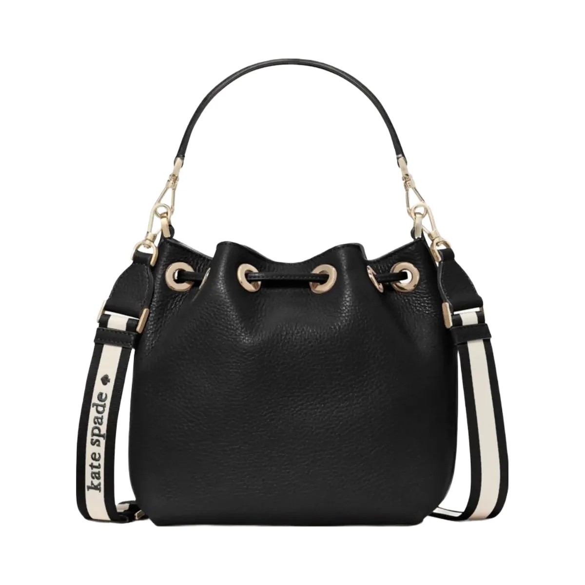 Kate Spade Emma Small Bucket Bag Black - HypeFly India View 5