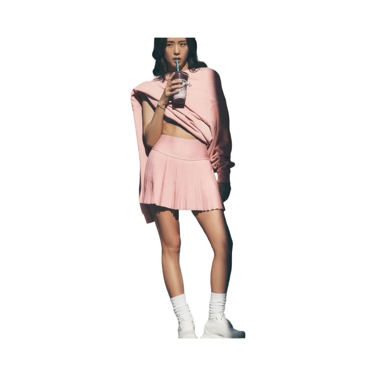 Alo Women's Grand Slam Tennis Skirt - Pink Quartz - HypeFly India View 1