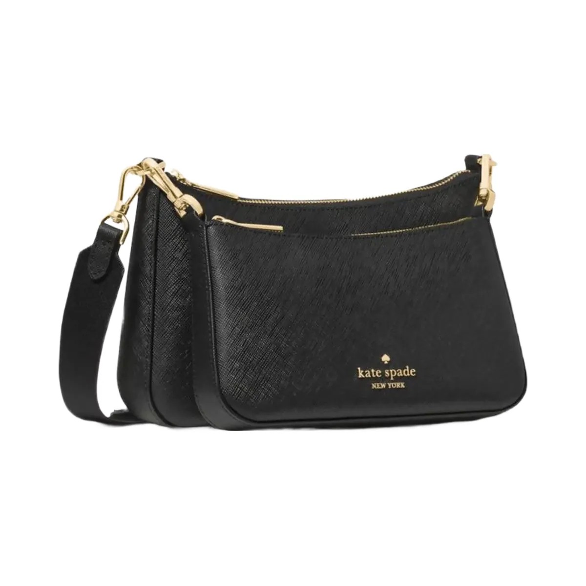 Kate Spade Duet Small Crossbody Black - HypeFly India View 2