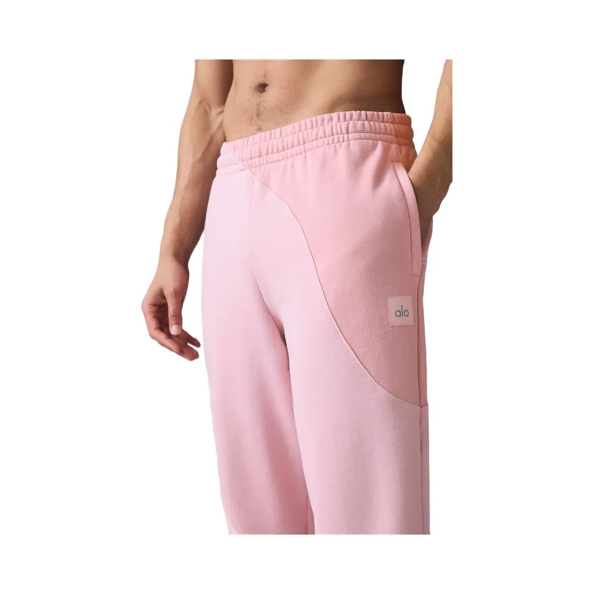 Alo Men's Make Waves Sweatpant - Sunset Pink Tonal - HypeFly India View 2